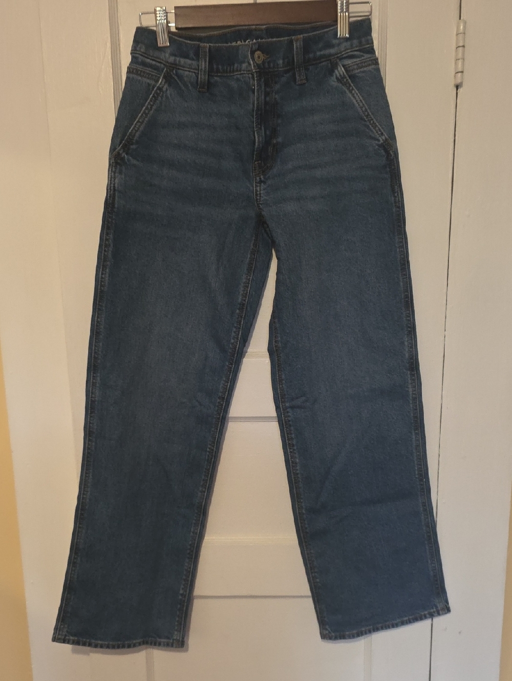American Eagle Outfitters Men's Straight-Leg Jeans - Indigo Blue